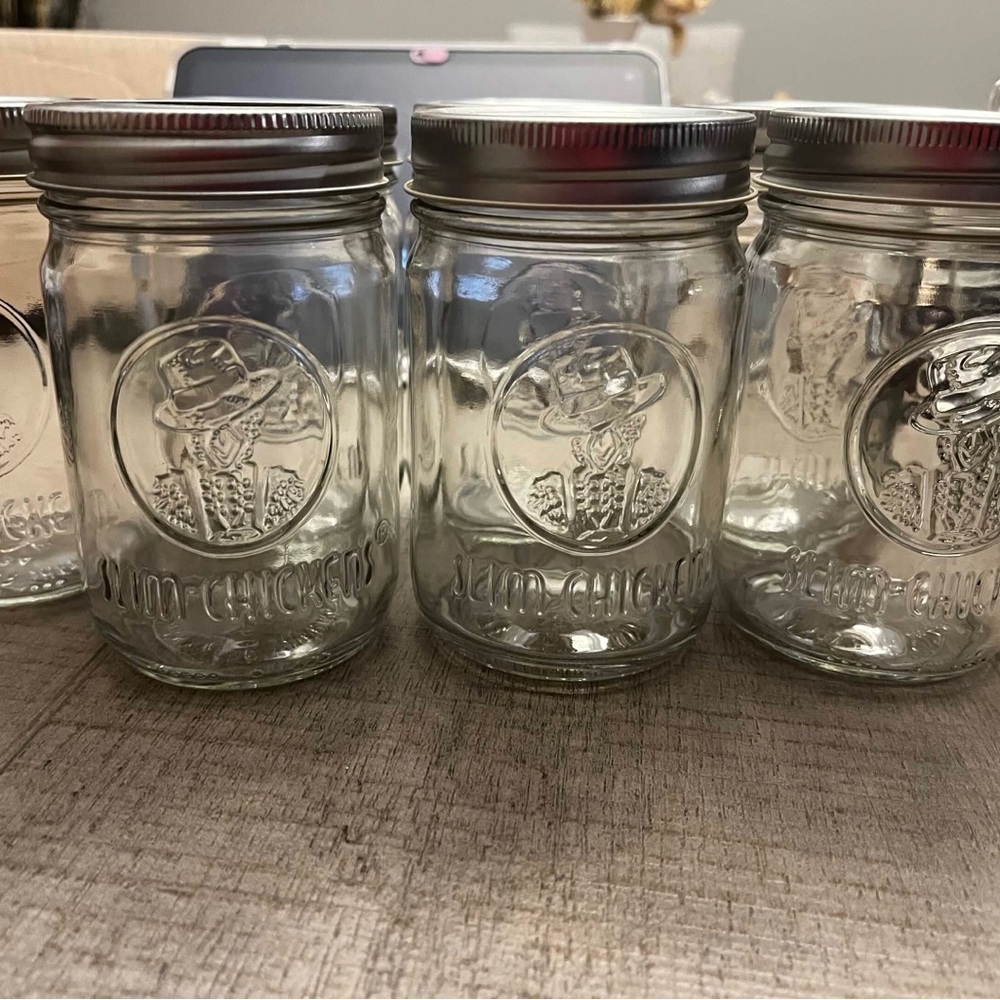 Slim Chickens Glass Mason Jars